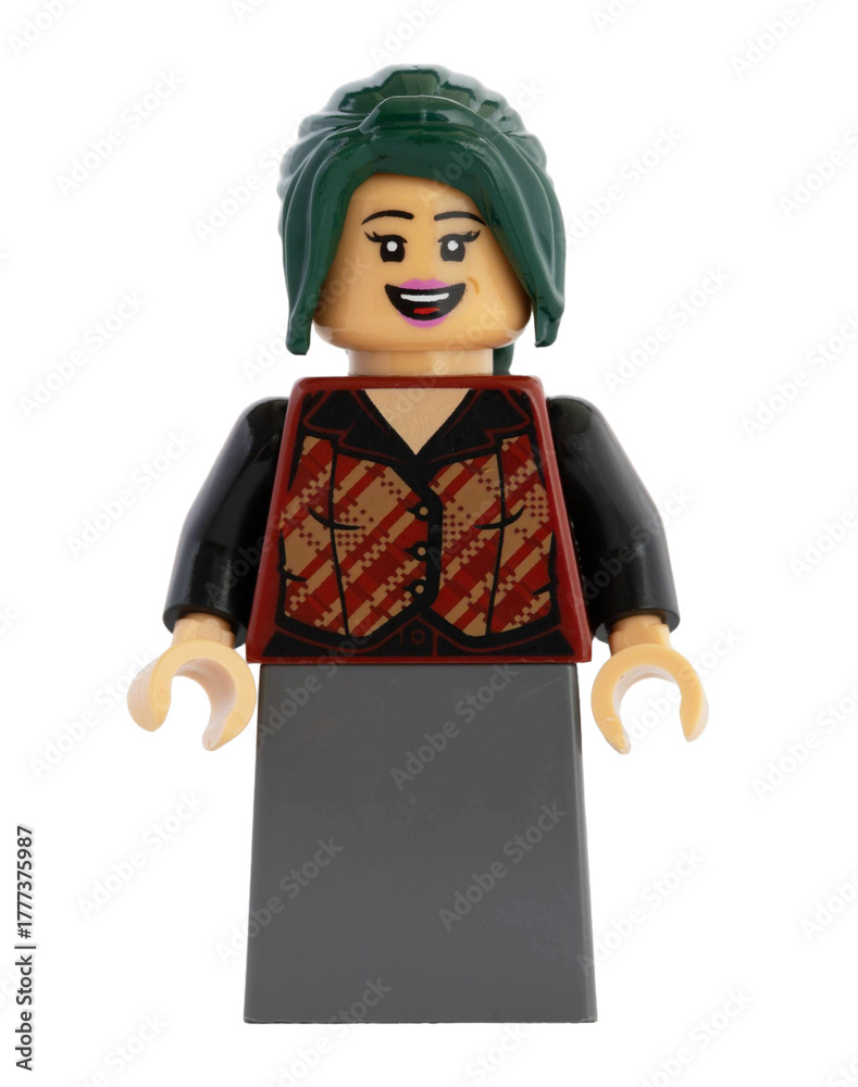 Obraz premium Dortmund - Deutschland 4. November 2025 - Lego Figur Makino lacht der Serie One Piece - Studio Aufnahme