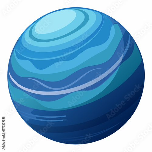 colorful illustration of a neptune planet