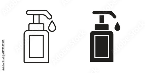 Body Soap icon concept set. Simple icon collection