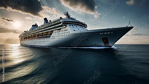 Cruise ship ocean liner travel vacation sea tourism luxury voyage water transport adventure destination holiday marine vessel