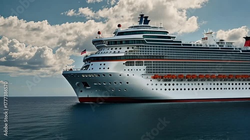 Cruise ship ocean liner sea travel vacation tourism luxury cruise holiday water transport voyage maritime travel adventure
