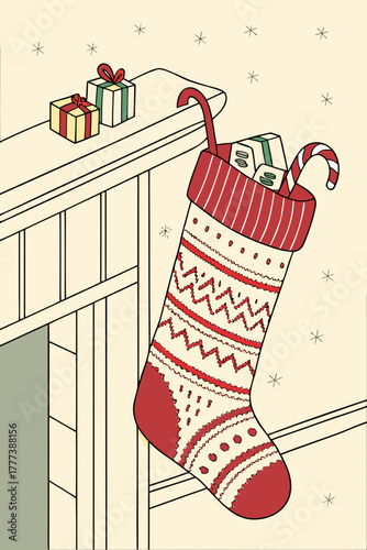 christmas socks with gifts