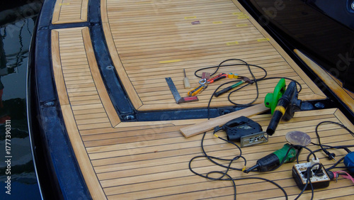 Foto Luxury yacht maintenance