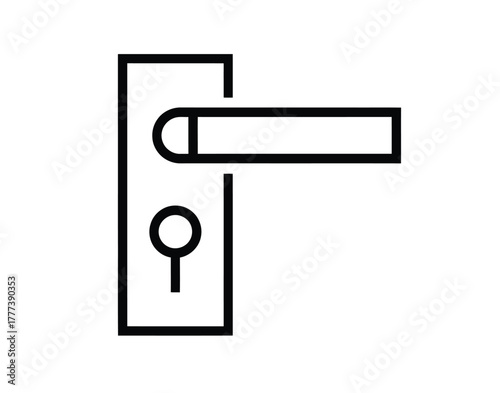 Sleek door handle design offers a modern touch for any home interior, perfect for architectural plans and stylish home renovations, unlocking possibilities for fresh design inspiration