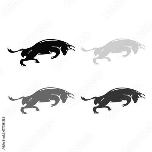 Bull Vector design for logo 