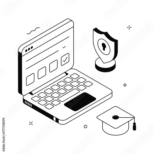 Take a look at this amazing isometric illustration of exam security