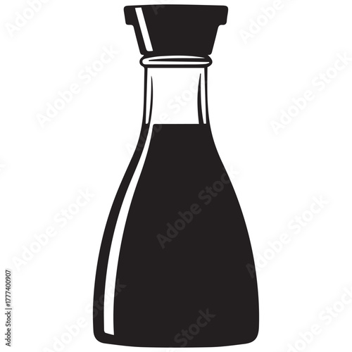 Classic soy sauce bottle silhouette