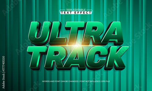 ultra track editable motorsport text effect for flyer and logo