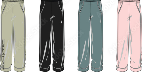 Collection of Stylish Women's Fashion Pants in Various Colors Design and Style Guide