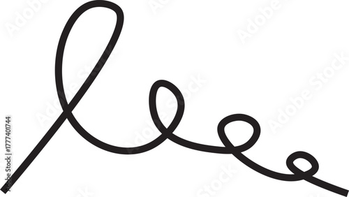 Hand-Drawn Looping Scribble Line Element