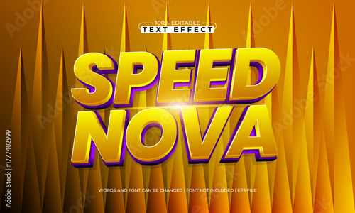 speed nova editable motorsport text effect for flyer and logo