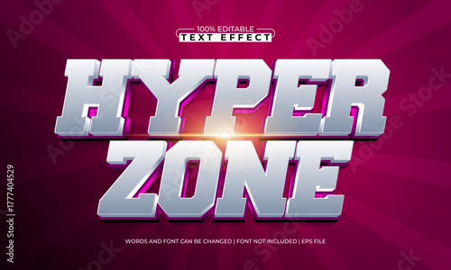 hyper zone editable motorsport text effect for flyer and logo