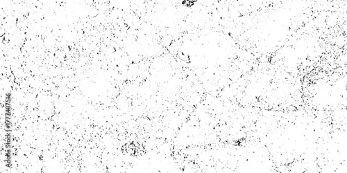 Black and white Dust overlay distress grungy effect paint. Black and white grunge seamless texture. Dust and scratches grain texture on white and black background.	