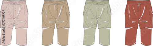 Technical Jogger Pants in a Range of Earth Tones for Active Wear