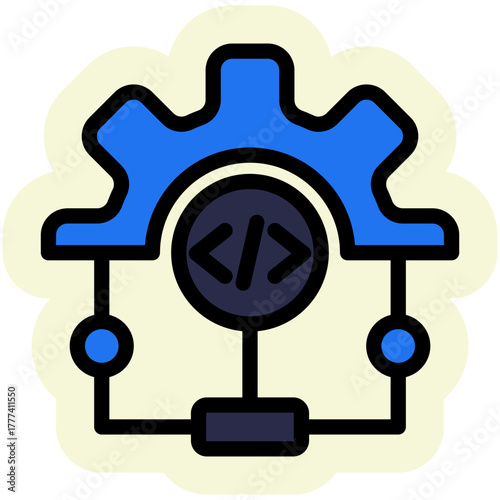 Programming Icon Isolated on Transparent Background. Programming and Software Development Vector Illustration for Web, App, and Technology Design