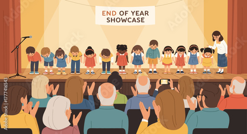 End-of-Year Showcase Children Perform for Parents - A Community Celebration