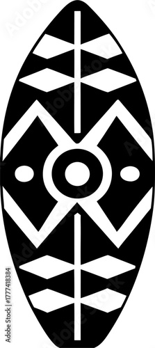 Surfboard Silhouette Vector | Beach Surf Outline Clipart for Summer and Ocean Design