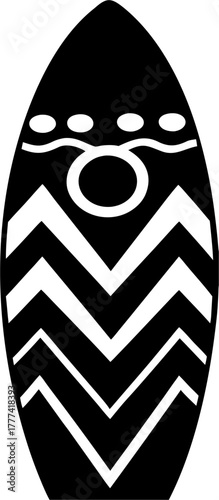 Surfboard Silhouette Vector | Beach Surf Outline Clipart for Summer and Ocean Design