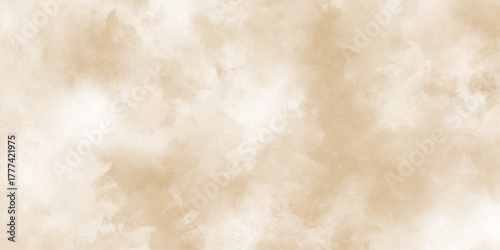 Brown background with watercolor texture grunge painted on border, Abstract background featuring soft, light watercolor washes, Old grunge textures. White background illustration,	
