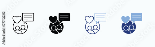 Love Icon Sheet Multiple Style Collection Isolated Vector