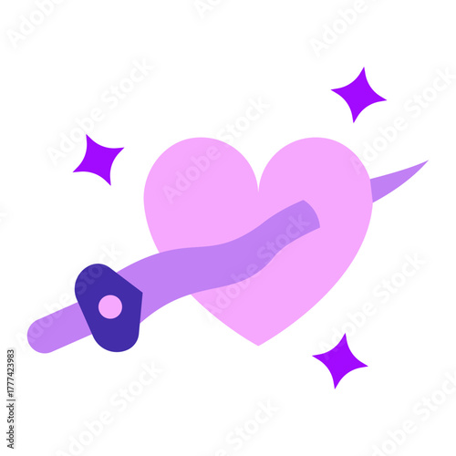 Curse Flat Icon | Boho Magic and Celestial Elements for Spiritual and Halloween Designs