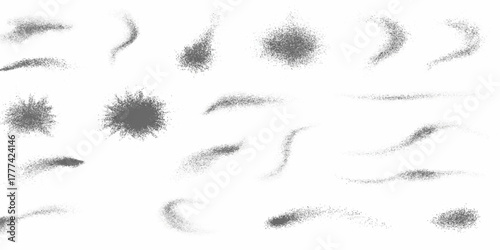 Abstract vector background with brush strokes and an illustration of a woman's face with fashion eye makeup