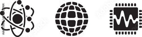 Data center building icon corporate headquarters company office modern architecture technology