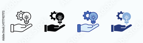 Adoption icon sheet multiple style collection isolated vector