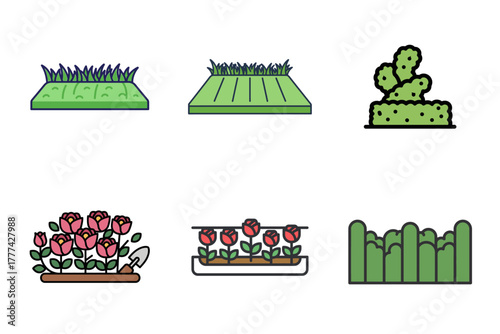 Aromatherapy Icons Set: Essential Oil Dropper Bottle, Diffusers, Scented Candles, Incense Sticks & Cones for Relaxation and Home Fragrance. Wellness and Spa Symbols.