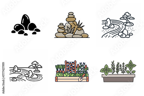 Spa and Hotel Amenities Icons Set: Bathrobe, Towel, Slippers, and Lavender Soap for Wellness and Relaxation