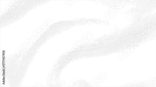 Abstract grey organic shapes and lines on white background with textured pattern and empty space vector