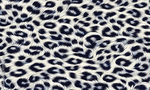 Luxury white leopard fur pattern texture vector with camouflage background suitable for wallpapers, fashion, and interior decoration projects.