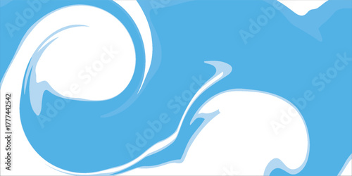 water wavy splash shape, sea waves, landscape water ripple for background. eps 10