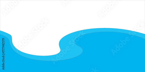 water wavy splash shape, sea waves, landscape water ripple for background. eps 10