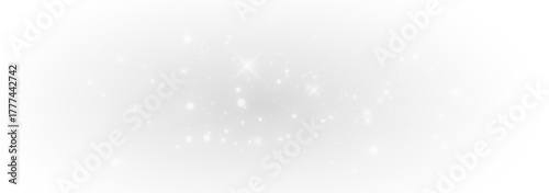 Glowing sparkle glitter dust wave floating softly through bright starlight background.
