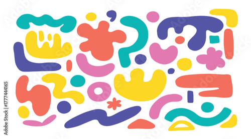 Hand drawn rock punk music star grunge heart doodle icon element set. Crayon brush stroke hand drawn line sketch style doodle rock punk star, heart shape. Crayon scribble music vector illustration