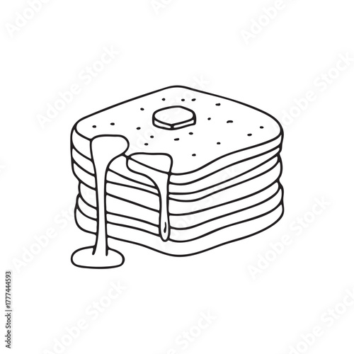 Pile of flatbreads lightly finished with a drizzle of honey