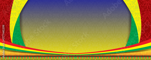 Riau Melayu motif banner background