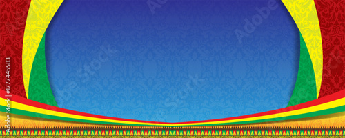 Riau Melayu motif banner background