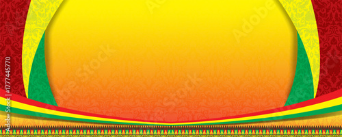 Riau Melayu motif banner background