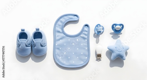 Baby Blue Theme Flat Lay