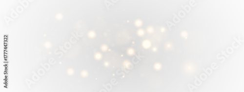 Magic dust glow sparkle trail illuminated softly with golden starlight background.
