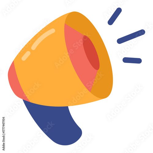 Megaphone Hand Drawn Shopping Illustration