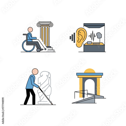 Museum accessibility and inclusivity for all visitors with disabilities.