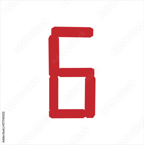 Number Six (6) Vector Illustration