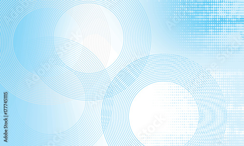 Light blue abstract background with circular line patterns and halftone effects, creating a modern, clean, and futuristic look suitable for presentations, web design, business, or technology themes.