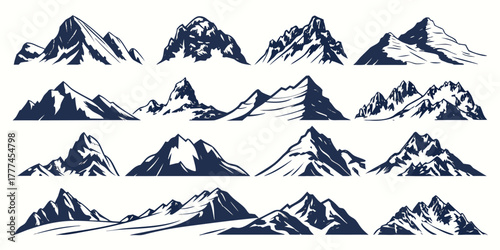 vector illustration of mountains