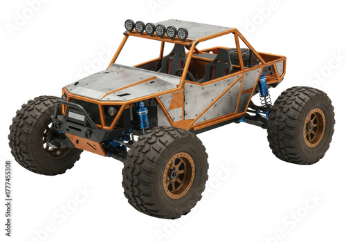 Фотография Isolated RC rock crawler truck car for off roading and rock climbing hobby and r