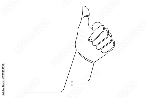  Human hand gestures one line drawing minimal art isolated outline design