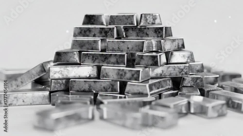 Industrial Silver Bars: Wealth and Commodity Concept,
Pure Silver Bullion: Investment and Economic Growth